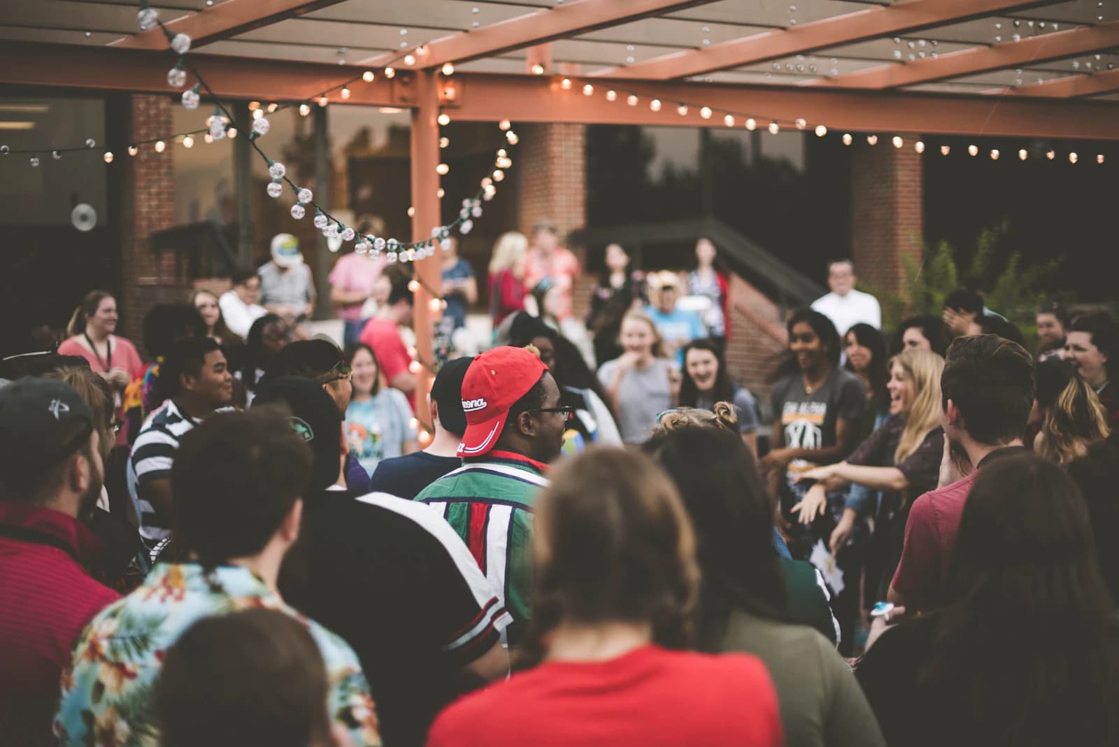 Members of a church community gathered together
